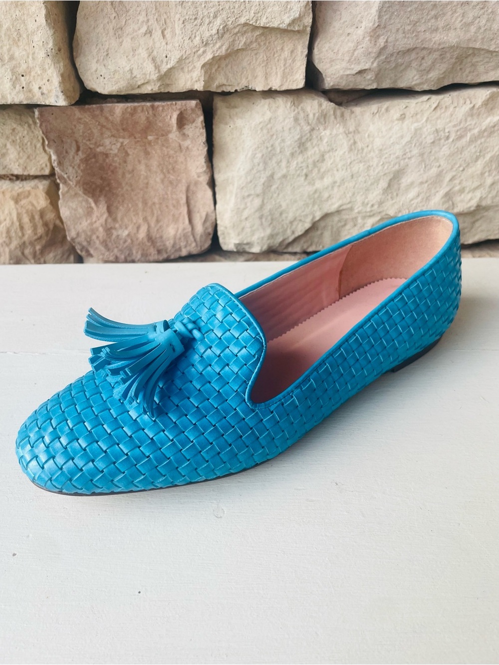 J. Crew Leather Woven Loafers